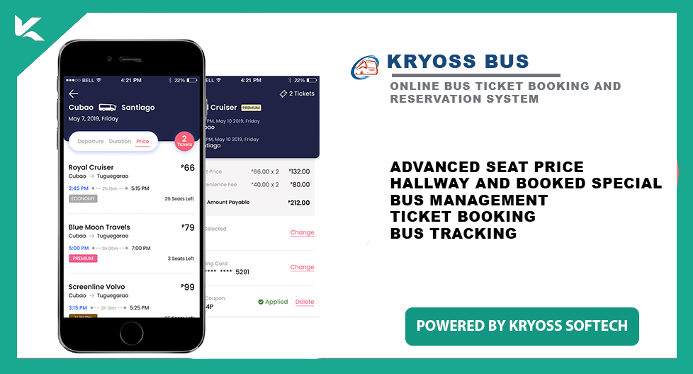 Kryoss Bus - Online Bus Ticket Booking and Reservation System